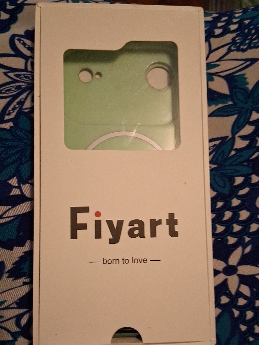 Fiyart Mint Green Phone Case in Box
